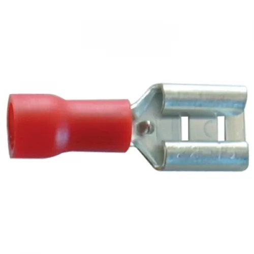 Наконечник изолированный 0,5-1,5 мм.кв., плоский гнездовой, 2,8х0,8 KLEMSAN KFD-1288 593010
