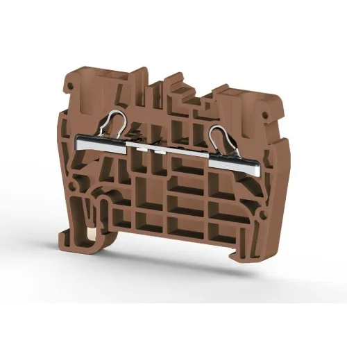 Клеммник пружинный быстрозажимной Push in, 4 мм.кв. коричневый KLEMSAN PYK4 307118