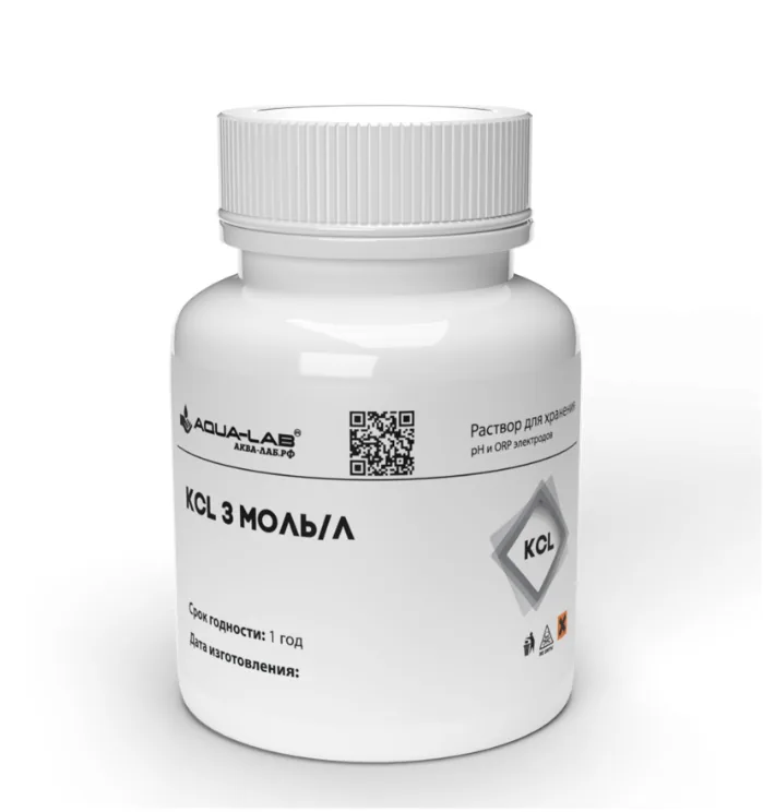 Раствор AQUA-LAB KCL-3 3 моль/л 75 мл