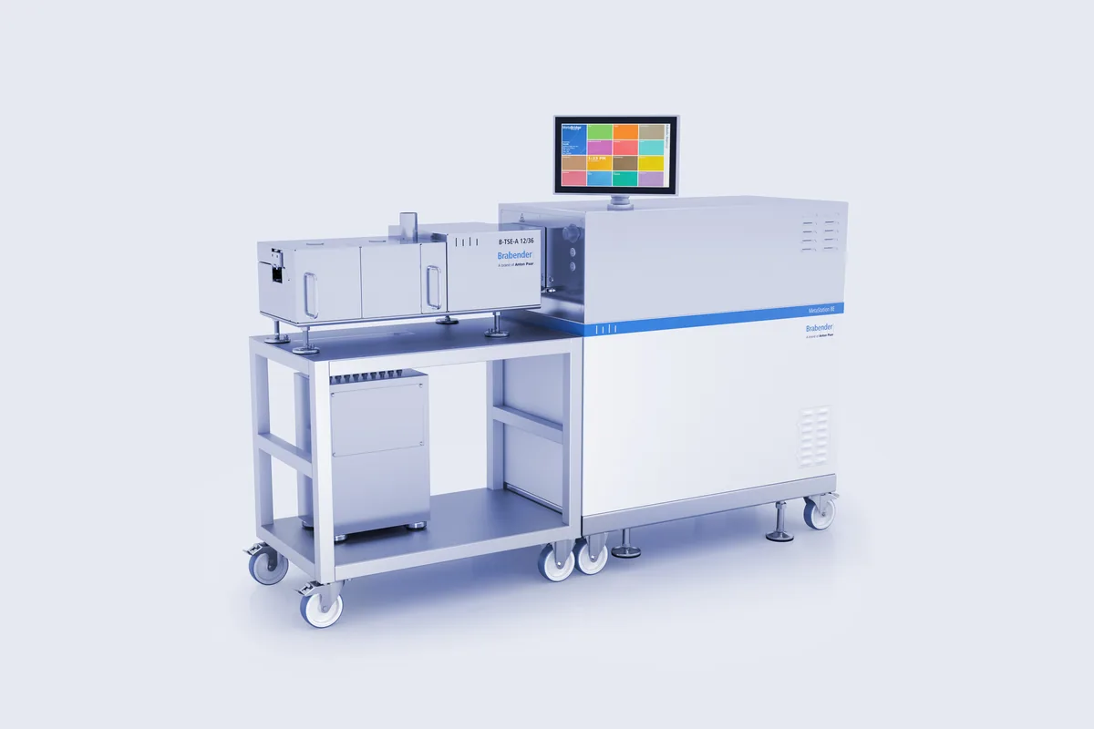 Лабораторный и пилотный двухшнековый экструдер Brabender TwinLab B-TSE-A 12/36