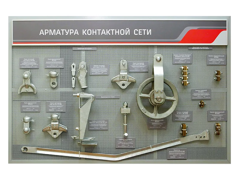 Стенд Зарница арматура контактной сети