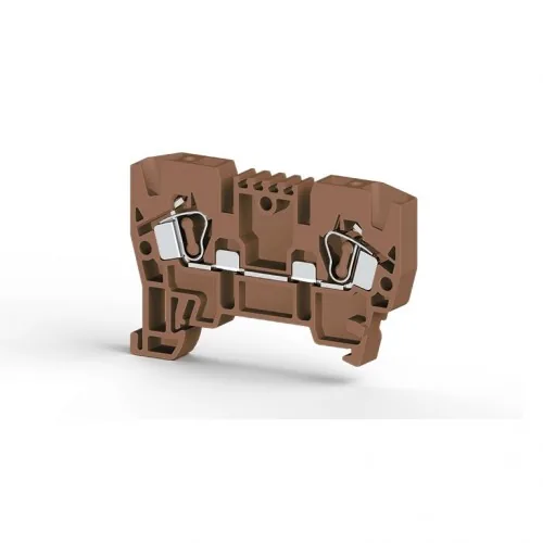 Клеммник пружинный 4 мм.кв. коричневый KLEMSAN YBK4 306238
