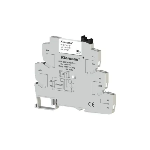 Интерфейсное реле KLEMSAN KPR-SCE-60VDC-1C 6A 270834
