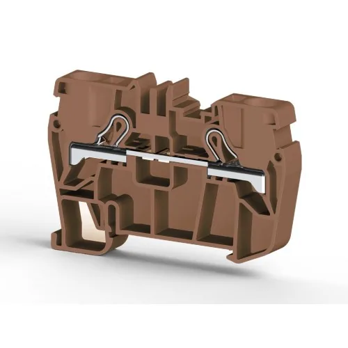 Клеммник пружинный быстрозажимной Push in, 6 мм.кв. коричневый KLEMSAN PYK6 307128