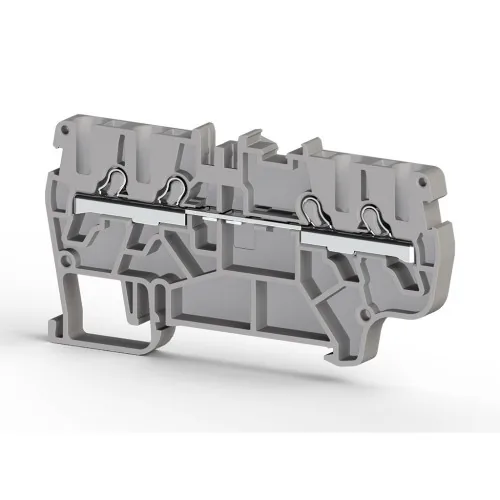 Клеммник пружинный быстрозажимной Push in, 4-х выводной, 2,5 мм.кв. красный KLEMSAN PYK 2,5С 307384