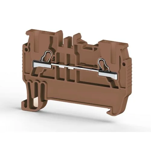 Клеммник пружинный быстрозажимной Push in, 1,5 мм.кв. коричневый KLEMSAN PYK 1,5M 307018