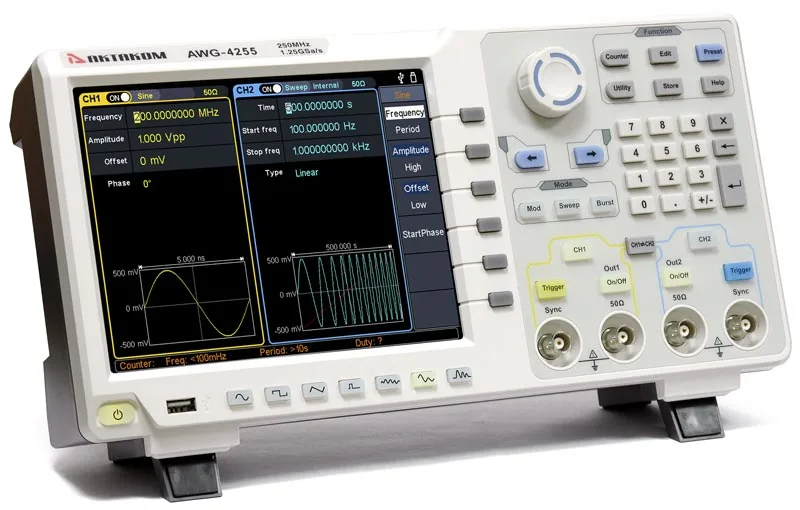 Генератор сигналов специальной формы АКТАКОМ AWG-4255