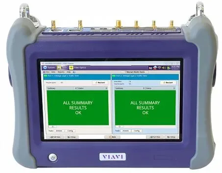 Комплект c оптическими трансиверами VIAVI MTS-5800-GE-100GE-O-S