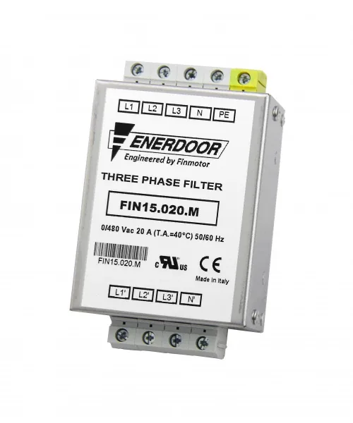Трехфазный фильтр плюс нейтраль ENERDOOR FIN15.(003 - 020).M