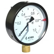 Стрелочный манометр АГАВА АДМ-100.1-0,16 с кл. т. 1,5