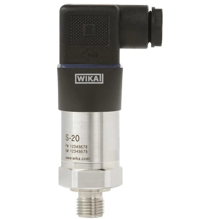 Датчик WIKA S-20 0...10 бар изб. с угловым разъемом