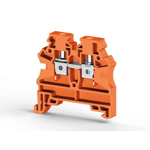 Винтовой клеммник на DIN-рейку 4 мм.кв. оранжевый KLEMSAN AVK4 RD RP 304217RP