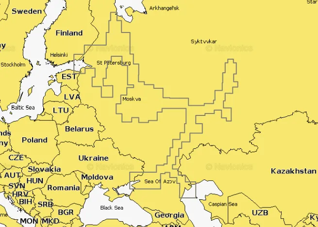 Карта Navionics 52XG Вся европейская часть России