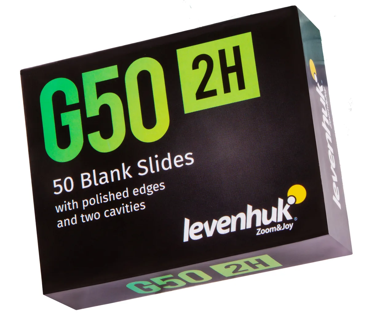 Стекла предметные с лунками Levenhuk G50 2H 50 штук