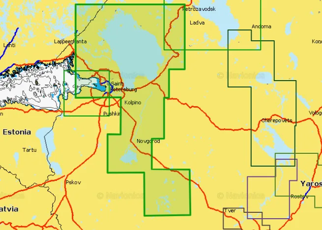 Карта Navionics 5G635S2 Ладожское озеро