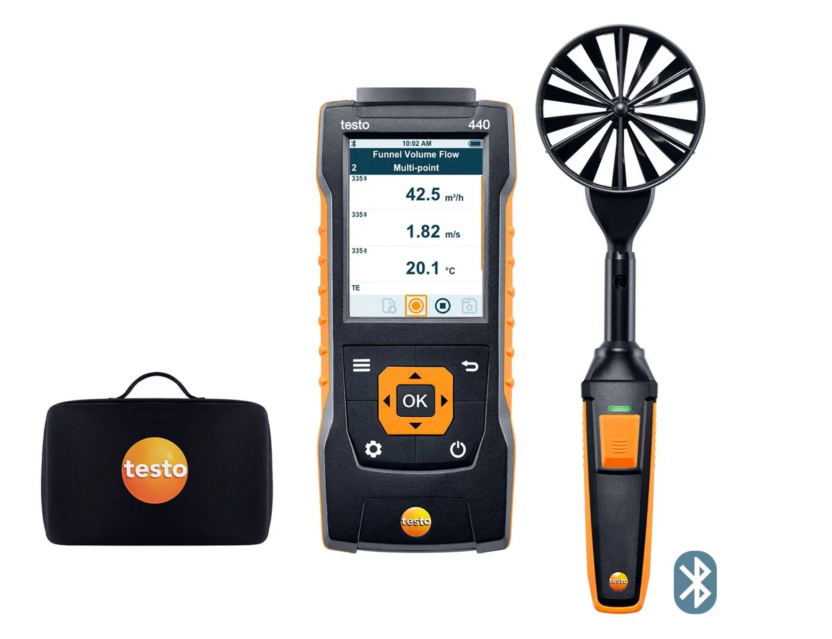 Комплект Testo 440 + Bluetooth-крыльчатка 100 мм 0563 4403