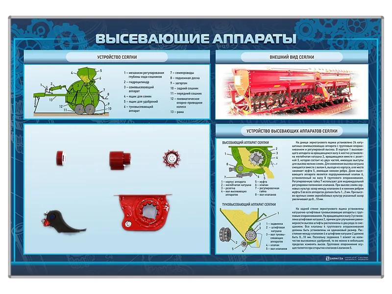 Стенд Зарница высевающие аппараты