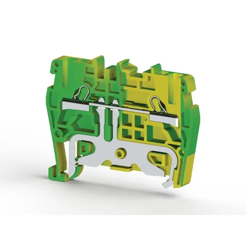 Клеммник пружинный быстрозажимной Push in, 1,5 мм.кв. земля KLEMSAN PYK1,5T 336490