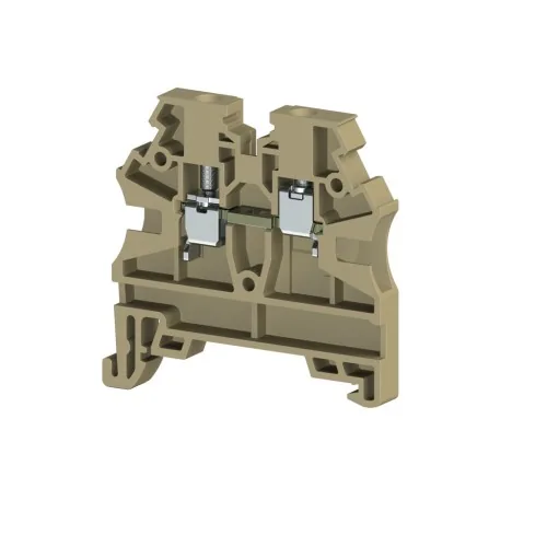 Винтовой клеммник на DIN-рейку 2,5 мм.кв. бежевый KLEMSAN AVK2,5 RD RP 304209RP