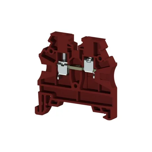 Винтовой клеммник на DIN-рейку 2,5 мм.кв. красный KLEMSAN AVK2,5 RD RP 304204RP