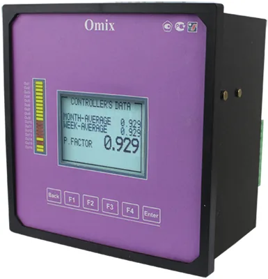 Прибор измерения и индикации параметров трехфазной сети Omix P1414-PFC-3-0.2-RS485