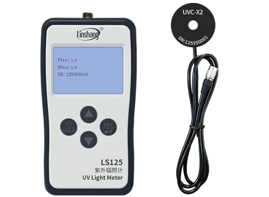 Измеритель ультрафиолетового излучения Linshang LS125 + зонд UVC-X2