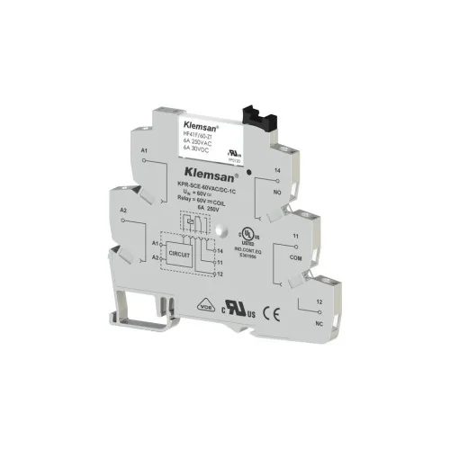 Интерфейсное реле KLEMSAN KPR-SCE-60VAC-DC-1C 6A 270830