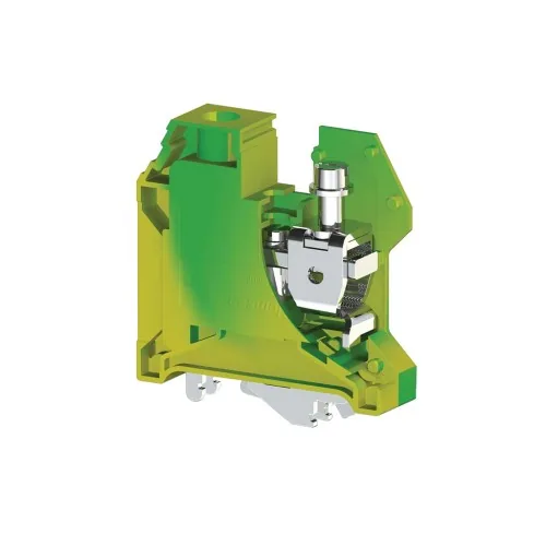Винтовой клеммник на DIN-рейку MR32- MR35, 35 мм.кв., земля KLEMSAN AVK 35T RD 334210